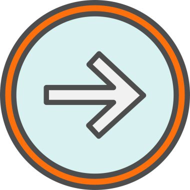 Sağ ok vektör simgesi tasarım