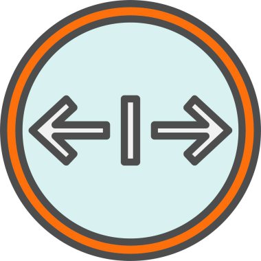 Geniş Ok Vektör Simgesi Tasarımı