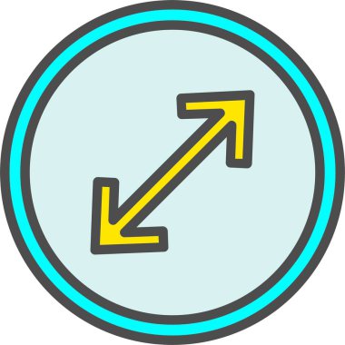 Ok Vektörü Simgesi Tasarımı Büyüt