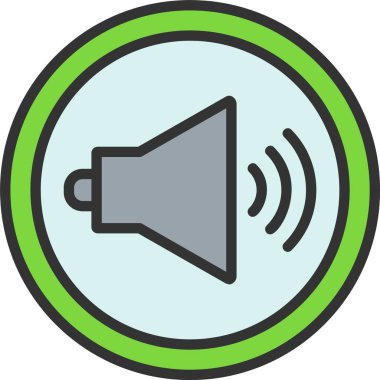 Hoparlör vektör simgesi tasarım