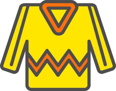 Süveter Vektörü Simgesi Tasarımı