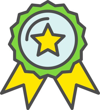 Madalya vektör simgesi tasarım