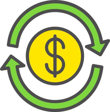 Money Exchange Vector Icon Design
