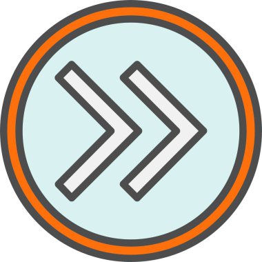 Sağ ok vektör simgesi tasarım