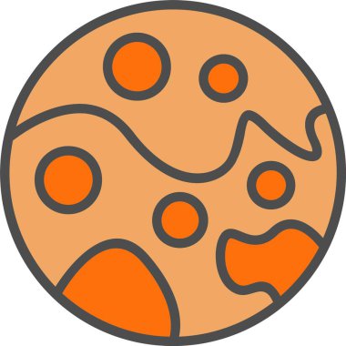 Mars Vektör Simgesi Tasarımı