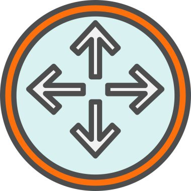 Ok Vektör Simgesi Tasarımı Genişlet