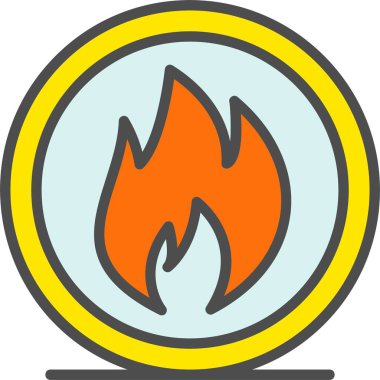 Flame Vector Icon Design