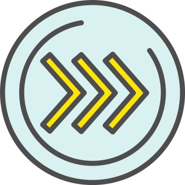 Sağ Sembol Vektör Simgesi Tasarımı