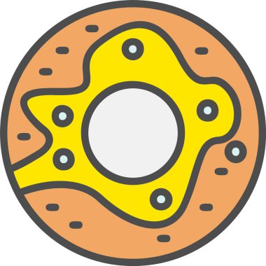 Çörek Vektörü Simgesi Tasarımı