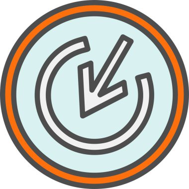 Hedef Ok Vektör Simgesi Tasarımı