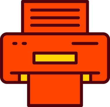 Yazıcı vektör simgesi tasarım