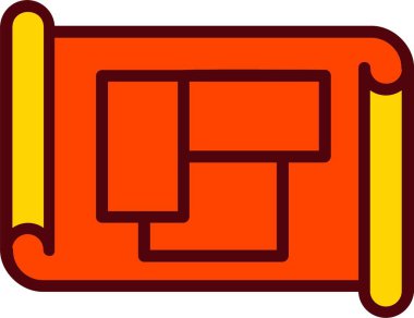 Blue Print Vector Icon Design