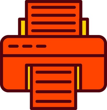 Yazıcı vektör simgesi tasarım