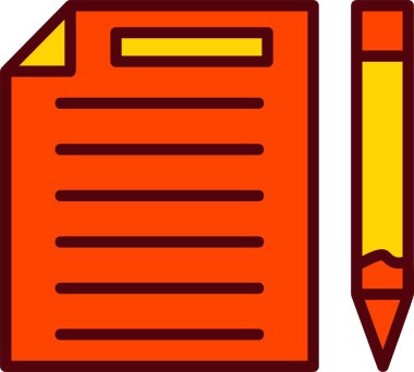 Writing Vector Icon Design