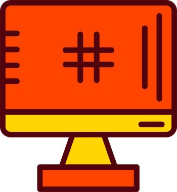 Hashtag Vector Icon Design