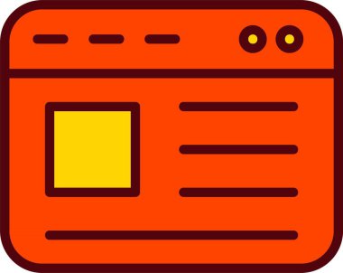 İniş Sayfası Vektör Simgesi Tasarımı