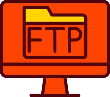 Ftp Vektör Simgesi Tasarımı