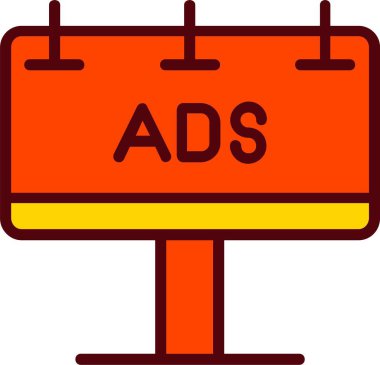 Ads Vector Icon Design