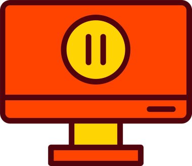 Pause Vector Icon Design