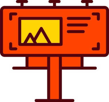 Billboard Vector Icon Design