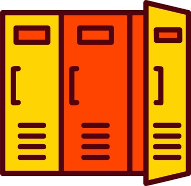 Locker Vector Icon Design