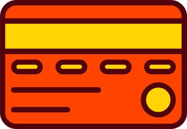 Kredi kartı vektör simgesi tasarımı