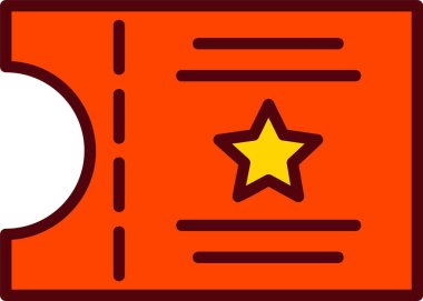 Ticket Vector Icon Design