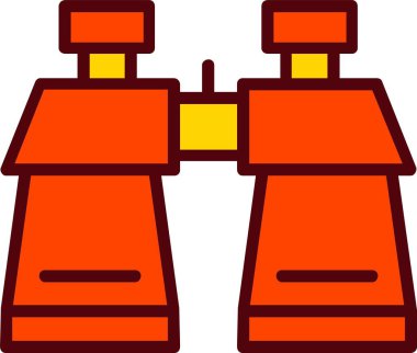 Binoculars Vector Icon Design
