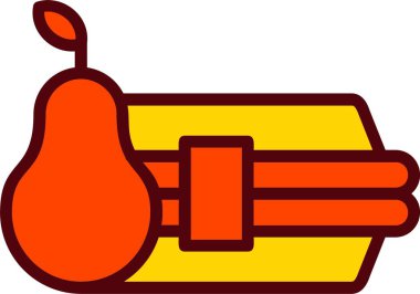 Lunch Box Vector Icon Design