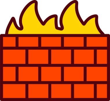 Firewall Vector Icon Design