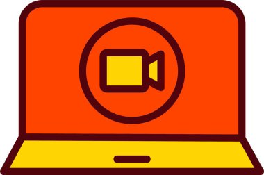 Video Call Vector Icon Design