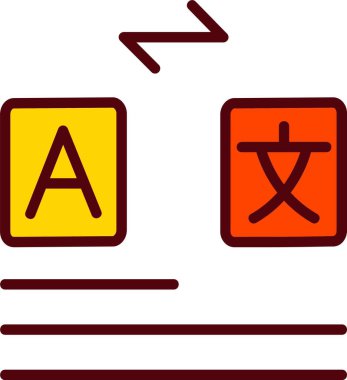 Sözcük Hazinesi Vektör Simgesi Tasarımı