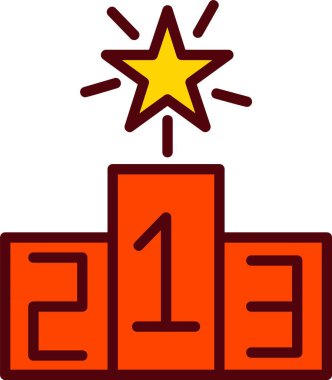 Podium Vector Icon Design
