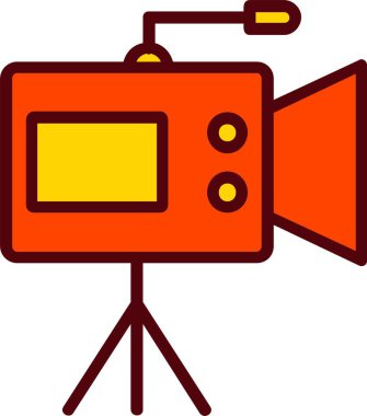 Video Camera Vector Icon Design
