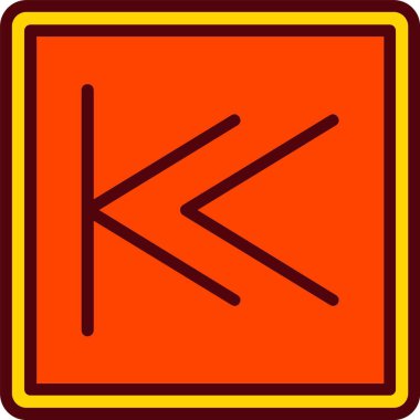 Rewind Vector Icon Design