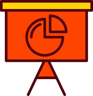 Pie Chart Vector Icon Design