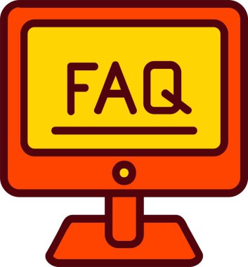 SSS vektör simgesi tasarım