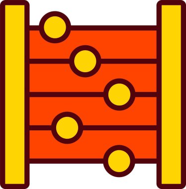 Abaküs Vektör Simgesi Tasarımı