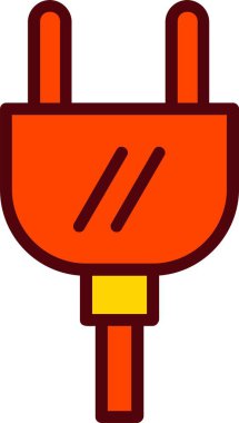 Electric Plug Vector Icon Design