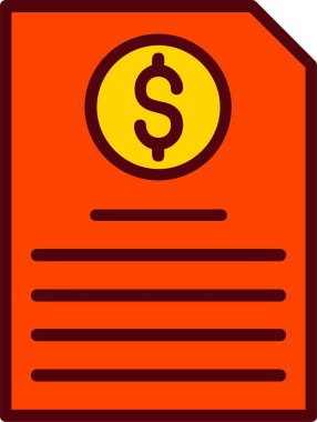 Invoice Vector Icon Design