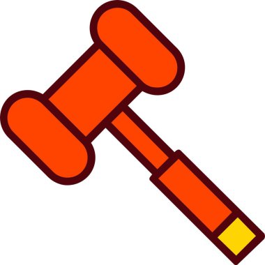 Vektör simgesi tasarım çekiç