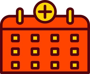 Medical Calendar Vector Icon Design clipart