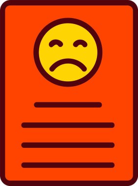 Bad Review Vector Icon Design