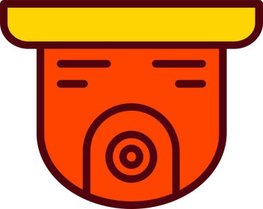 Security Camera Vector Icon Design