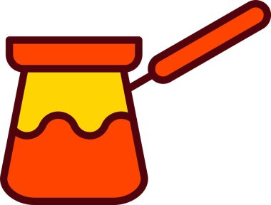 Cezve Vektör Simgesi Tasarımı