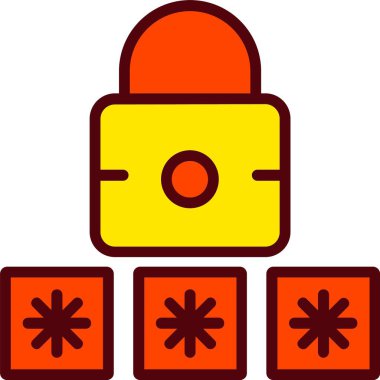 Password Vector Icon Design