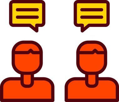 Conversation Vector Icon Design
