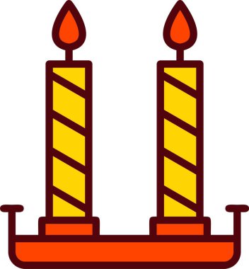 Mum Vektör Simgesi Tasarımı