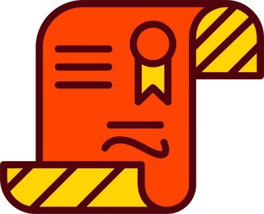 Diploma Vector Icon Design