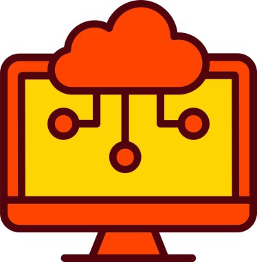 Computing Cloud Vector Icon Design